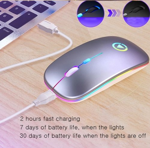 A2 LED Backlit Ergonomic Silent Rechargeable Gaming Mouse – Avania Kenya