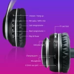 Black VJ-033 Sport Bass HiFi Sound LED Display Earphones